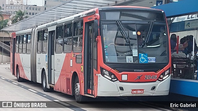 Itajaí Transportes Coletivos 2046 na cidade de Campinas, São Paulo, Brasil, por Eric Gabriel. ID da foto: 11568951.