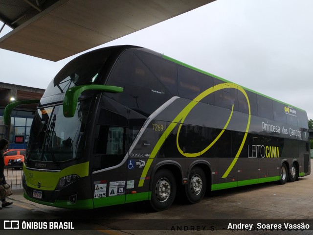 Expresso Princesa dos Campos 7269 na cidade de Curitiba, Paraná, Brasil, por Andrey  Soares Vassão. Número da foto: #11569357.