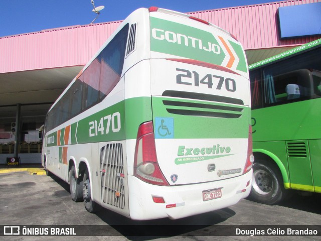 Empresa Gontijo de Transportes 21470 na cidade de João Monlevade, Minas Gerais, Brasil, por Douglas Célio Brandao. ID da foto: 11570789.