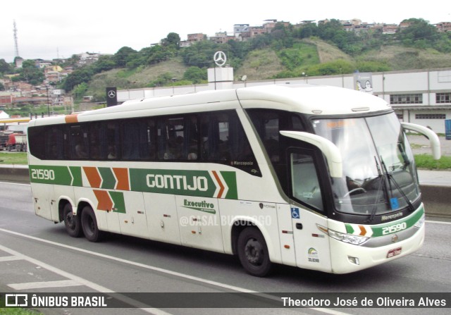 Empresa Gontijo de Transportes 21590 na cidade de Barra Mansa, Rio de Janeiro, Brasil, por Theodoro José de Oliveira Alves. Número da foto: #11569351.