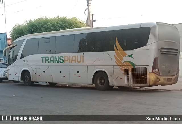 Viação Transpiauí 10024 na cidade de Baixa Grande do Ribeiro, Piauí, Brasil, por San Martin Lima. ID da foto: 11568386.