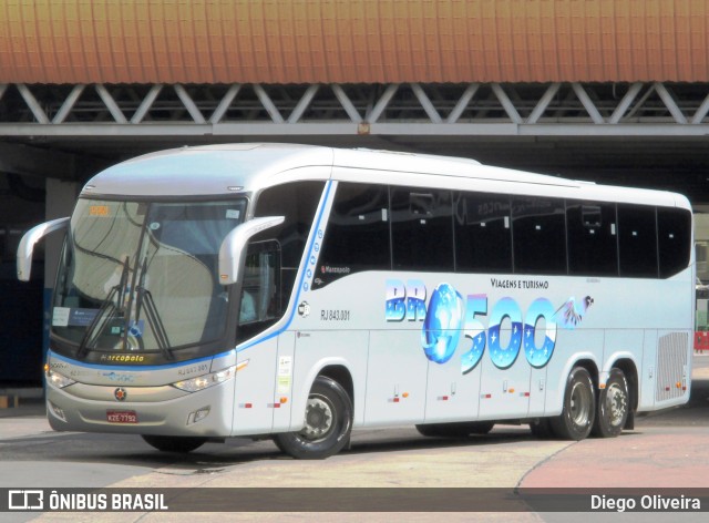 BR-500 Viagens e Turismo RJ 843.001 na cidade de Rio de Janeiro, Rio de Janeiro, Brasil, por Diego Oliveira. ID da foto: 11571811.