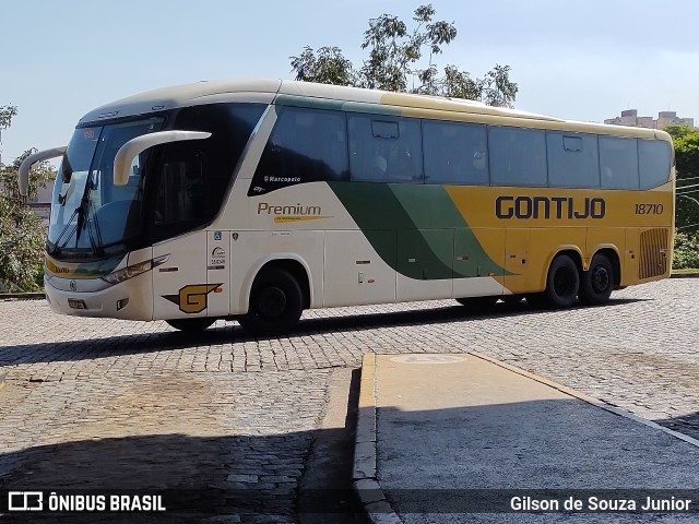 Empresa Gontijo de Transportes 18710 na cidade de Americana, São Paulo, Brasil, por Gilson de Souza Junior. ID da foto: 11573005.