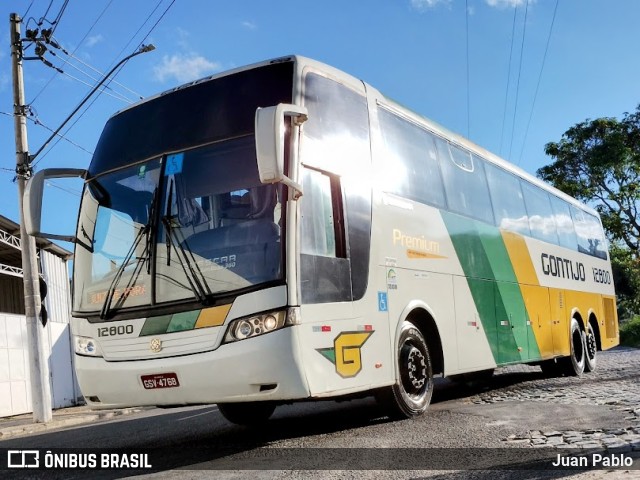 Empresa Gontijo de Transportes 12800 na cidade de Juiz de Fora, Minas Gerais, Brasil, por Juan Pablo. ID da foto: 11572331.