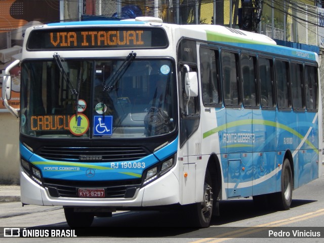 Viação Ponte Coberta RJ 190.083 na cidade de Nova Iguaçu, Rio de Janeiro, Brasil, por Pedro Vinicius. ID da foto: 11571714.