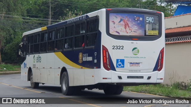 Viação Elite 2322 na cidade de Volta Redonda, Rio de Janeiro, Brasil, por João Victor Rodrigues Rocha. ID da foto: 11571345.