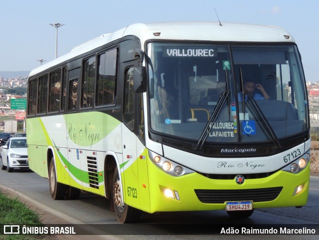 Rio Negro Fretamento e Turismo 67123 na cidade de Belo Horizonte, Minas Gerais, Brasil, por Adão Raimundo Marcelino. ID da foto: 11571045.