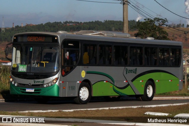 Turin Transportes 1160 na cidade de Ouro Branco, Minas Gerais, Brasil, por Matheus Henrique. ID da foto: 11572877.