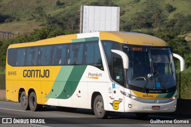 Empresa Gontijo de Transportes 18445 na cidade de Aparecida, São Paulo, Brasil, por Guilherme Gomes. Número da foto: #11573266.