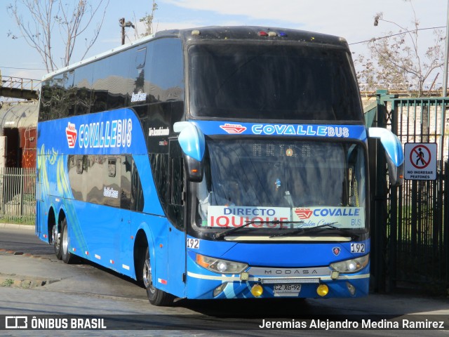 Covalle Bus 192 na cidade de Santiago, Santiago, Metropolitana de Santiago, Chile, por Jeremias Alejandro Medina Ramirez. ID da foto: 11575057.