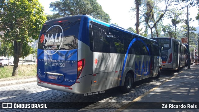 Nali Transportes e Turismo RJ 963.005 na cidade de Petrópolis, Rio de Janeiro, Brasil, por Zé Ricardo Reis. Número da foto: #11575155.