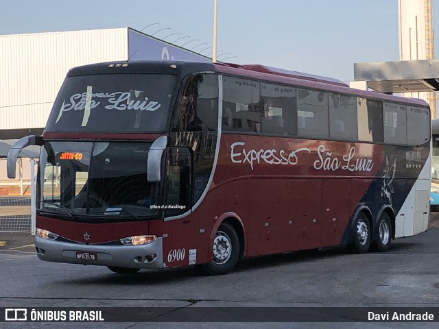 Expresso São Luiz 6900 na cidade de Goiânia, Goiás, Brasil, por Davi Andrade. Número da foto: #11574824.