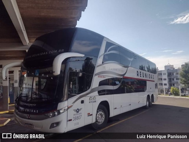 Reunidas Transportes Coletivos 38807 na cidade de São Miguel do Oeste, Santa Catarina, Brasil, por Luiz Henrique Panisson. Número da foto: #11575645.