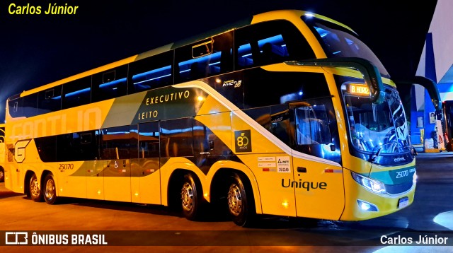 Empresa Gontijo de Transportes 25070 na cidade de Goiânia, Goiás, Brasil, por Carlos Júnior. ID da foto: 11575383.