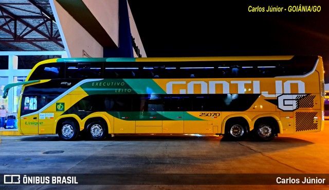 Empresa Gontijo de Transportes 25070 na cidade de Goiânia, Goiás, Brasil, por Carlos Júnior. Número da foto: #11574913.