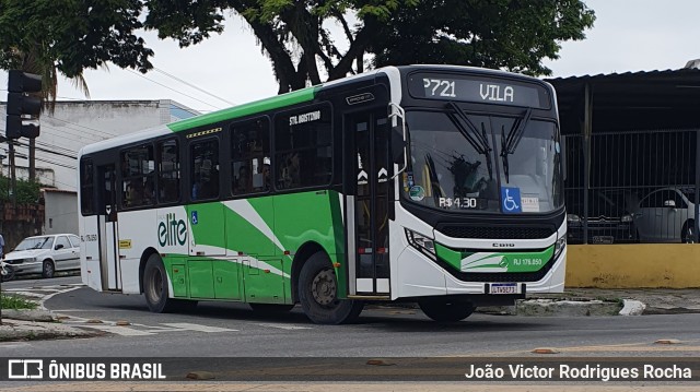 Viação Elite RJ176.050 na cidade de Volta Redonda, Rio de Janeiro, Brasil, por João Victor Rodrigues Rocha. Número da foto: #11573706.