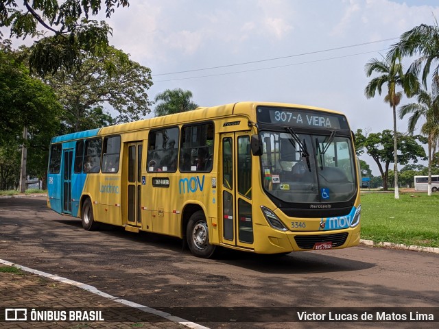 TCGL - Transportes Coletivos Grande Londrina 3346 na cidade de Londrina, Paraná, Brasil, por Victor Lucas de Matos Lima. Número da foto: #11573871.