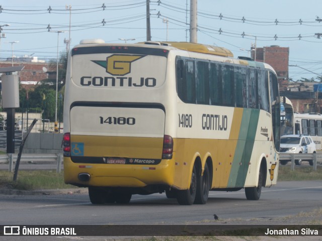 Empresa Gontijo de Transportes 14180 na cidade de Jaboatão dos Guararapes, Pernambuco, Brasil, por Jonathan Silva. ID da foto: 11573985.