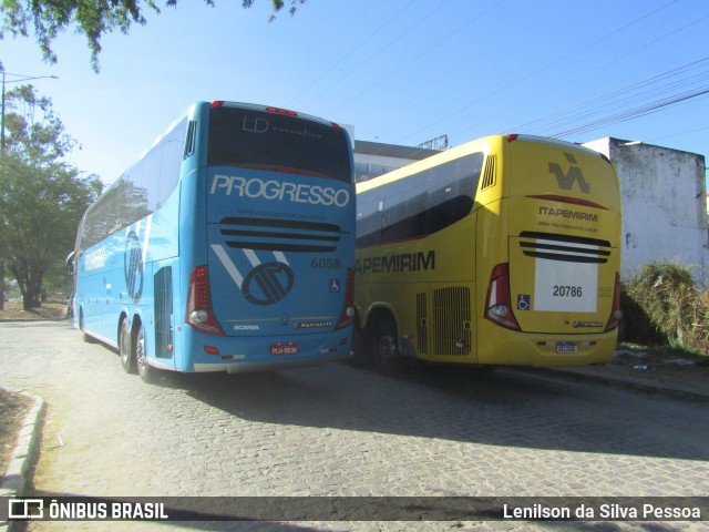 Auto Viação Progresso 6058 na cidade de Caruaru, Pernambuco, Brasil, por Lenilson da Silva Pessoa. Número da foto: #11575626.