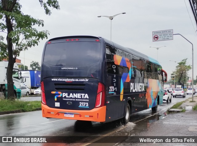 Planeta Transportes Rodoviários 2173 na cidade de Serra, Espírito Santo, Brasil, por Wellington  da Silva Felix. Número da foto: #11574190.
