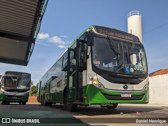 Expresso Caribus Transportes 3052 na cidade de Cuiabá, Mato Grosso, Brasil, por Daniel Henrique. Número da foto: #11573900.