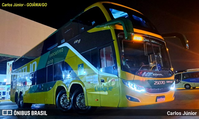 Empresa Gontijo de Transportes 25070 na cidade de Goiânia, Goiás, Brasil, por Carlos Júnior. ID da foto: 11574919.