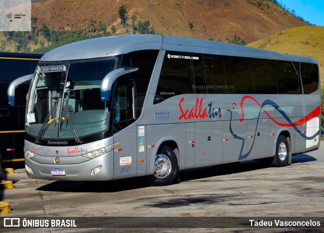 Scalla Tur Transportes 2037 na cidade de Queluz, São Paulo, Brasil, por Tadeu Vasconcelos. Número da foto: #11574052.