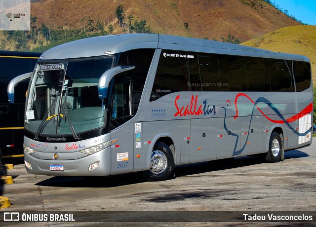 Scalla Tur Transportes 2037 na cidade de Queluz, São Paulo, Brasil, por Tadeu Vasconcelos. ID da foto: 11574052.