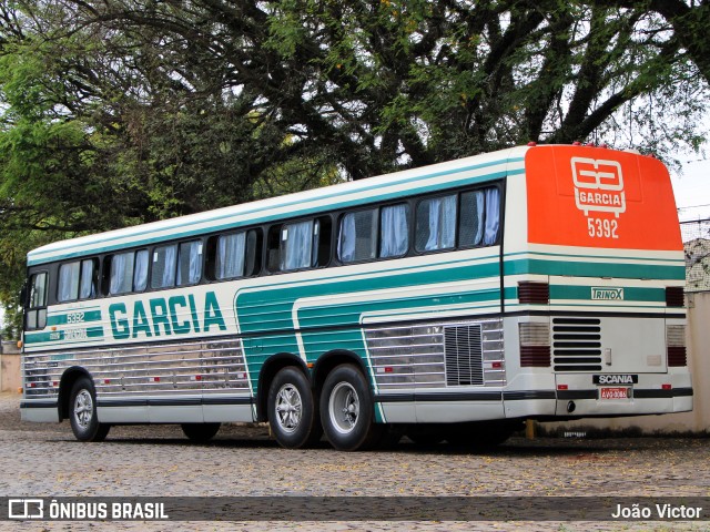 Viação Garcia 5392 na cidade de Londrina, Paraná, Brasil, por João Victor. Número da foto: #11578176.