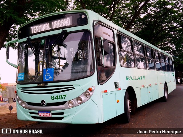 Viação Paraty 8487 na cidade de Jaú, São Paulo, Brasil, por João Pedro Henrique. ID da foto: 11579573.