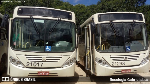 Auto Viação São Braz 21017 na cidade de Campo Magro, Paraná, Brasil, por Busologia Gabrielística. ID da foto: 11580535.