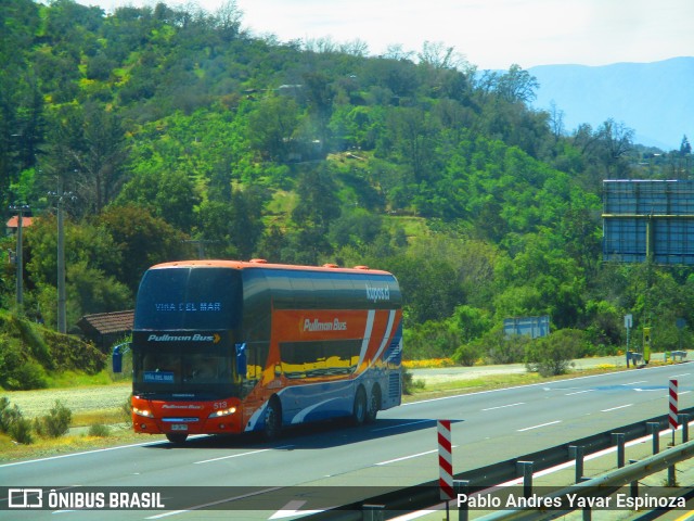 Pullman Bus 513 na cidade de Casablanca, Valparaíso, Valparaíso, Chile, por Pablo Andres Yavar Espinoza. ID da foto: 11579482.