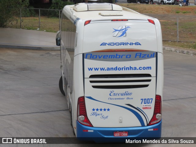 Empresa de Transportes Andorinha 7007 na cidade de Brasília, Distrito Federal, Brasil, por Marlon Mendes da Silva Souza. Número da foto: #11580093.