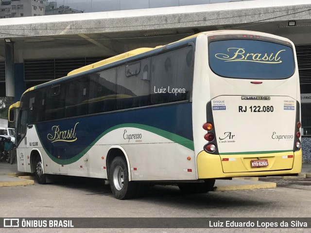 Brasil SA Transporte e Turismo RJ 122.080 na cidade de Campos dos Goytacazes, Rio de Janeiro, Brasil, por Luiz Eduardo Lopes da Silva. ID da foto: 11579742.