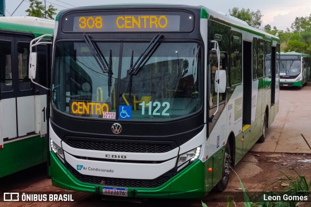 Viação Paraense Cuiabá Transportes 1122 na cidade de Cuiabá, Mato Grosso, Brasil, por Leon Gomes. ID da foto: 11578607.