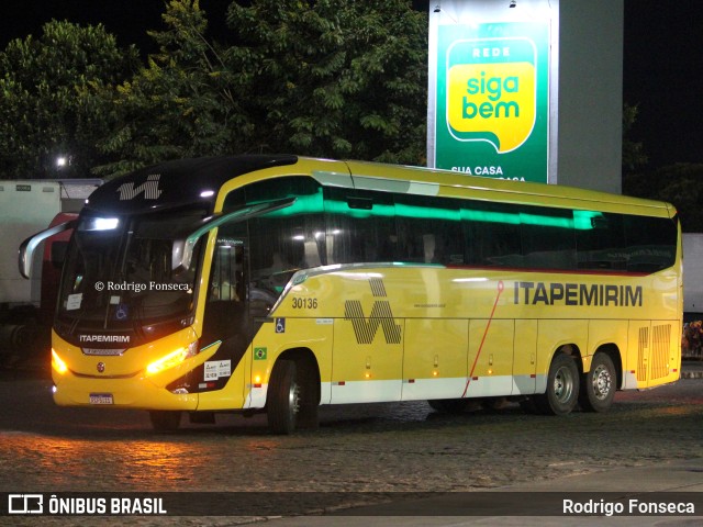 Viação Nova Itapemirim 30136 na cidade de Messias, Alagoas, Brasil, por Rodrigo Fonseca. ID da foto: 11580517.