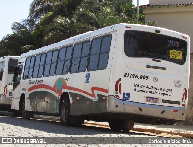 Viação Montes Brancos RJ 196.009 na cidade de Cabo Frio, Rio de Janeiro, Brasil, por Carlos Vinícios lima. ID da foto: 11581172.