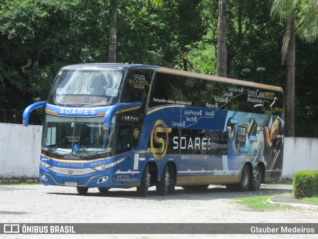 Soares Turismo e Fretamento 3520 na cidade de Fortaleza, Ceará, Brasil, por Glauber Medeiros. ID da foto: 11579963.