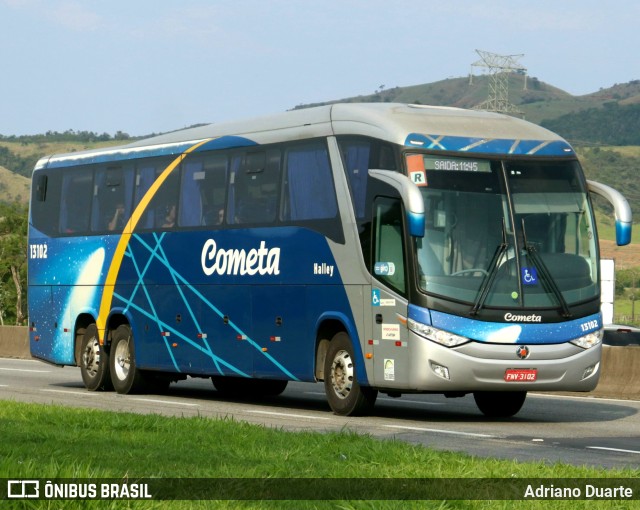 Viação Cometa 13102 na cidade de Roseira, São Paulo, Brasil, por Adriano Duarte. ID da foto: 11580583.