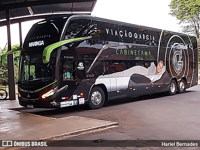 Viação Garcia 87049 na cidade de Mandaguari, Paraná, Brasil, por Hariel Bernades. ID da foto: 11506729.