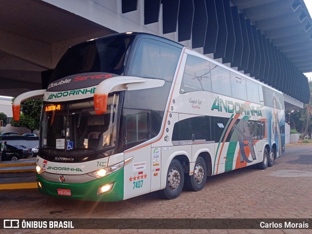 Empresa de Transportes Andorinha 7407 na cidade de Presidente Venceslau, São Paulo, Brasil, por Carlos Morais. Número da foto: #11505402.