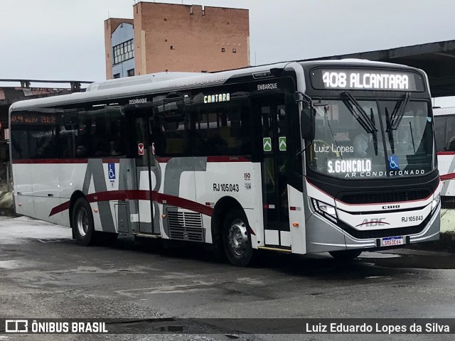 Auto Viação ABC RJ 105.043 na cidade de Niterói, Rio de Janeiro, Brasil, por Luiz Eduardo Lopes da Silva. ID da foto: 11505988.