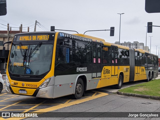 Mobi Rio E902035 na cidade de Rio de Janeiro, Rio de Janeiro, Brasil, por Jorge Gonçalves. Número da foto: #11507063.