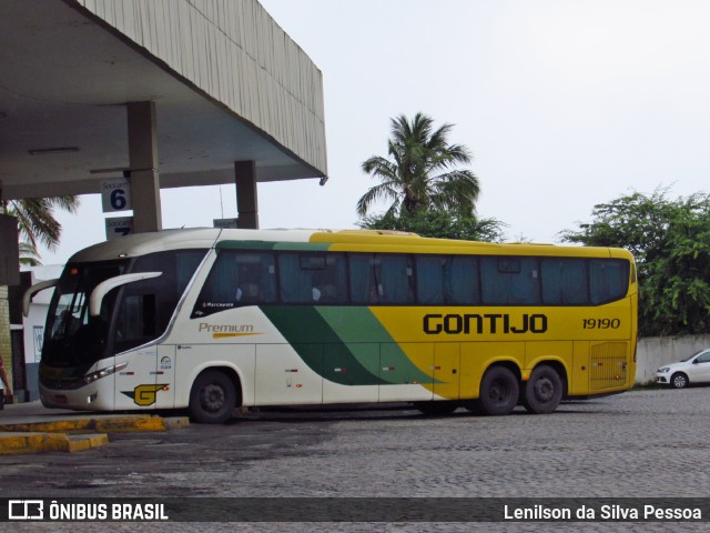 Empresa Gontijo de Transportes 19190 na cidade de Caruaru, Pernambuco, Brasil, por Lenilson da Silva Pessoa. ID da foto: 11506875.