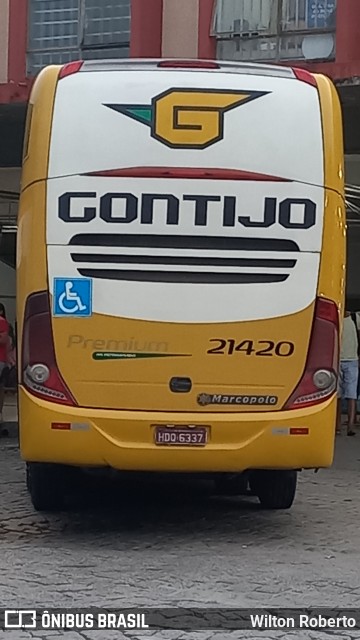 Empresa Gontijo de Transportes 21420 na cidade de Governador Valadares, Minas Gerais, Brasil, por Wilton Roberto. Número da foto: #11507340.