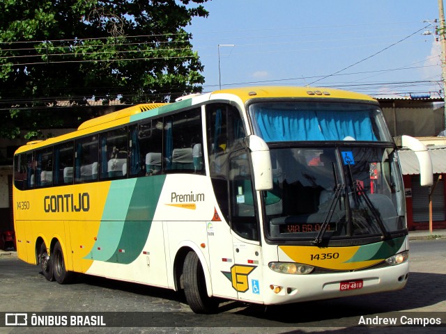 Empresa Gontijo de Transportes 14350 na cidade de Pirapora, Minas Gerais, Brasil, por Andrew Campos. ID da foto: 11507274.