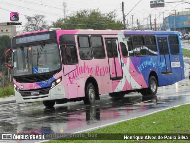 Itajaí Transportes Coletivos 2043 na cidade de Campinas, São Paulo, Brasil, por Henrique Alves de Paula Silva. ID da foto: 11507913.