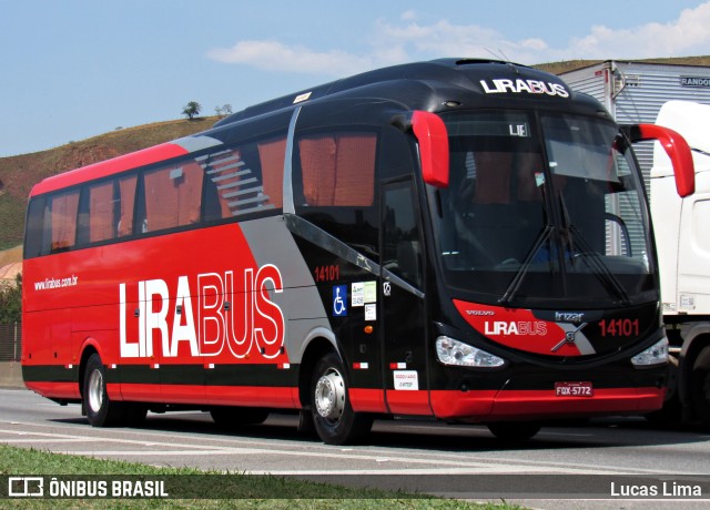 Lirabus 14101 na cidade de Aparecida, São Paulo, Brasil, por Lucas Lima. Número da foto: #11507416.