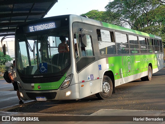 Viação Garcia 81086 na cidade de Mandaguari, Paraná, Brasil, por Hariel Bernades. Número da foto: #11506811.