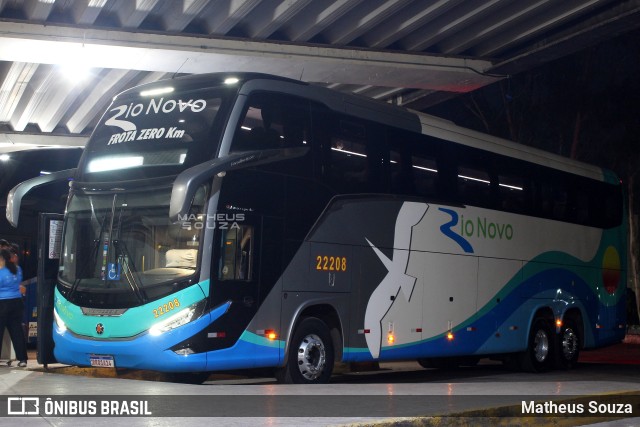 Rio Novo Transportes e Turismo 22208 na cidade de Cuiabá, Mato Grosso, Brasil, por Matheus Souza. Número da foto: #11507165.